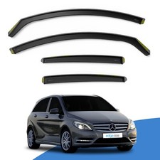 Mercedes B-Class W246 MK2 2011-2019 5 Door Hatchback Wind Deflectors 4pc Tinted