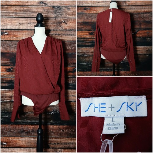 She sky top large bodysuit - large,