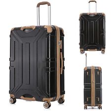 28" Suitcase ABS Hard Shell Travel Trolley 4 Wheels Bag Hand Small Large Luggage