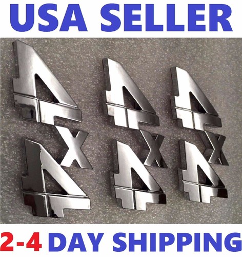 Chrome 4x4 emblem - chrome,