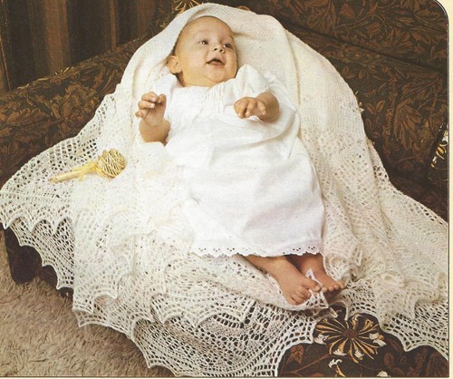 Shetland lace baby shawl - shetland,