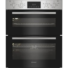 Hotpoint DUH10DIX Built-Under Double Oven, Fan Assisted Main, & Grill, Timer