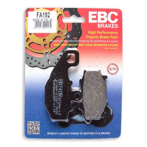 Rear brake pads organic ebc - rear,
