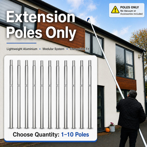 Gutter vacuum poles only 350g - gutter,
