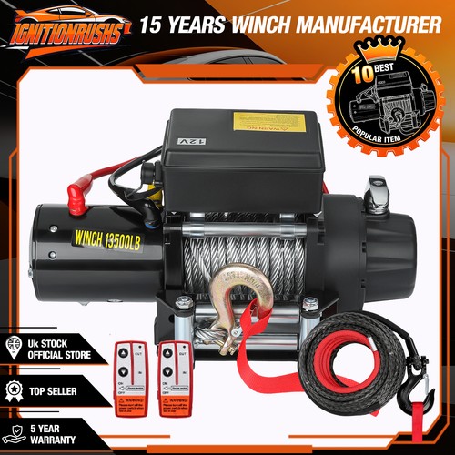 Electric winch 12v 13500lb - electric,