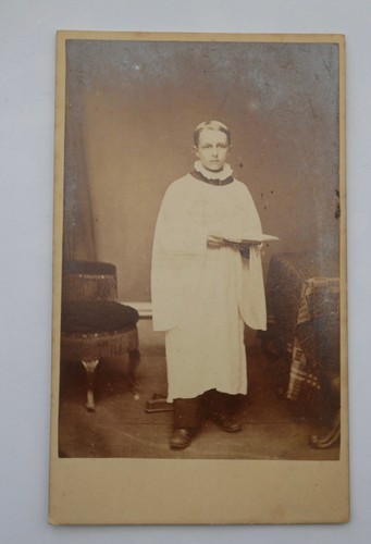 Cdv teenage choirboy in a - of,