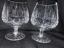 Signed Pair Of Waterford Crystal "Kylemore" Cut  5 1/8" Brandy Glasses 