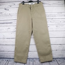 Dickies 874 Chino Trousers Mens W34 L30 Beige Carpenter Skate Classic Original