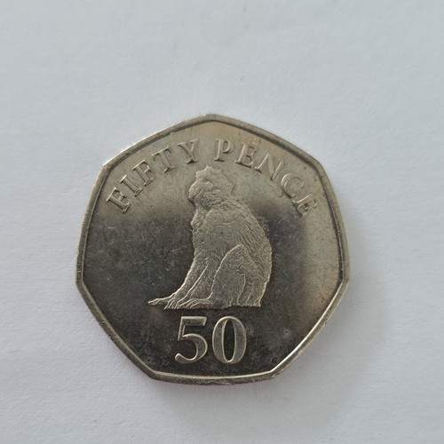 Gibraltar 50p coin barbary - 50p,