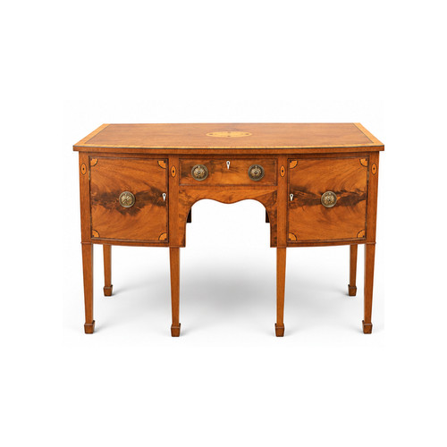 Antique edwardian mahogany bow - edwardian,