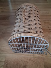Vintage Wicker Cat Basket Pet
