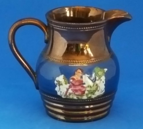 Prattware copper lustre