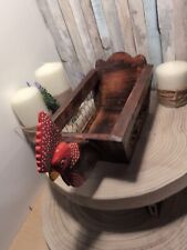 Wooden Painted Hen Egg Basket