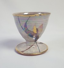 Vintage Honor Hussey Butley Studio Pottery Lustre Chalice Vase Cup