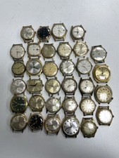 Mechanical Gold Toned Watch Heads Spares Or Repairs  Job Lot