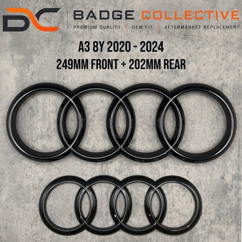 Gloss black badge set - badge,