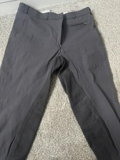 Pikeur Lugana Ladies Contrast Breeches, Full seat, Anthracite 84 12L