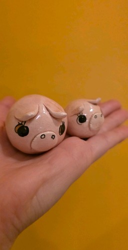 Small vintage miniature pigs - miniature,