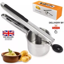 Heavy Duty Steel Potato Ricer Puree Masher Juicer Vegetable Fruit Press Maker
