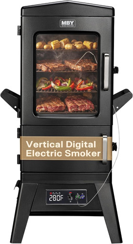 Vertical electric smoker with - vertical,