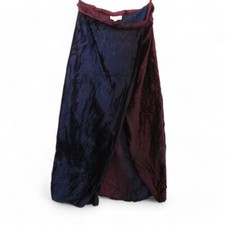 Rene Derhy Collection Vintage Skirt Size Small Blue Red Wrap Maxi - Preloved 