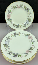 6 x Royal Worcester June Garland 6" 16cm Side Plates  Very good condition