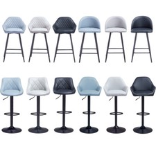 Set of 2 Barstools Pub Kitchen