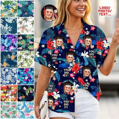 Custom graduation hawaiian - graduation,