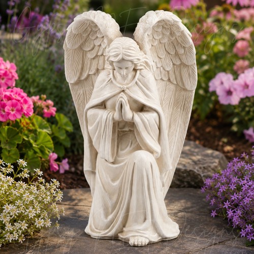 Praying angel memorial - praying,
