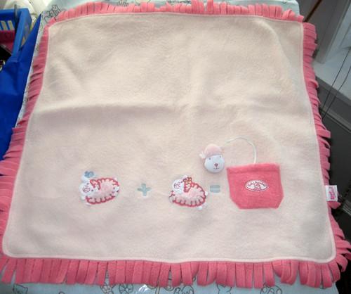 Pink lamb sheep doll baby - pink,