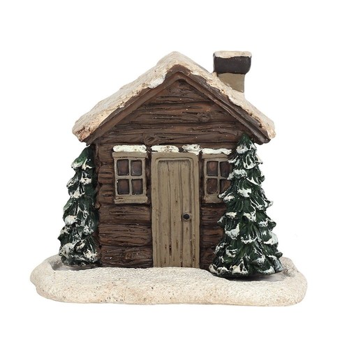 Log cabin cone incense - cone, burner