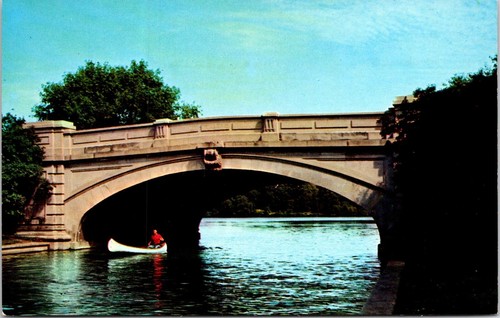 Postcard cedar lake bridge - postcard,
