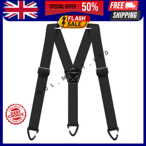 Heavy duty elastic suspenders - heavy,