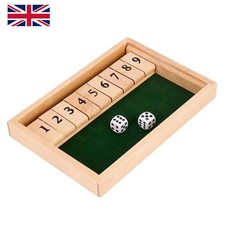 Shut The Box Game Wooden Dice