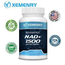 NAD+ 1500mg - Resveratrol, DNA Repair, Heart & Anti-aging Antioxidant Supplement
