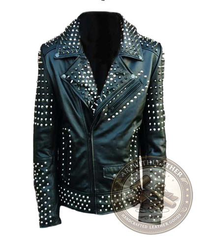 Men black studded - men's,