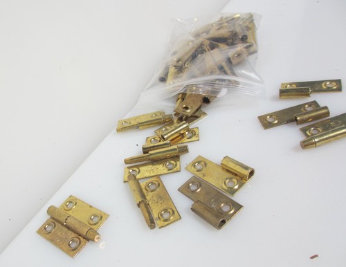Small vintage brass hinges box - vintage,