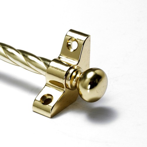 Polished brass stair rods - stair,