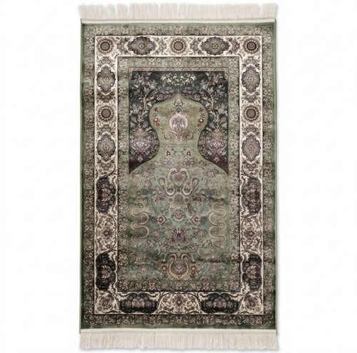 Silk prayer rug turkey - rug,