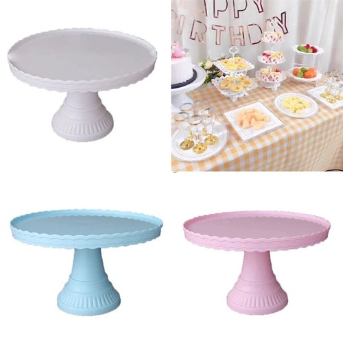 Plastic round cake - plastic, stand