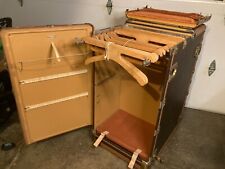 Antique Hartmann Pathfinder Turntable Steamer Wardrobe Trunk c.1930s