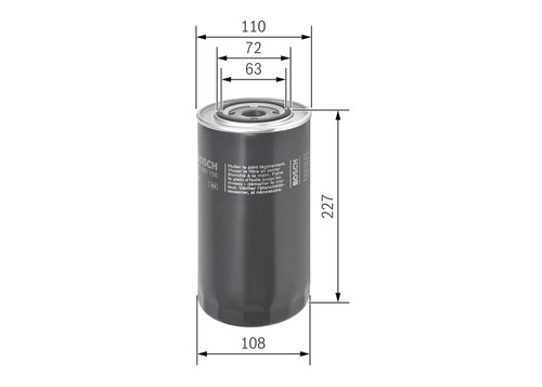 Bosch oil filter for - bosch, fiat