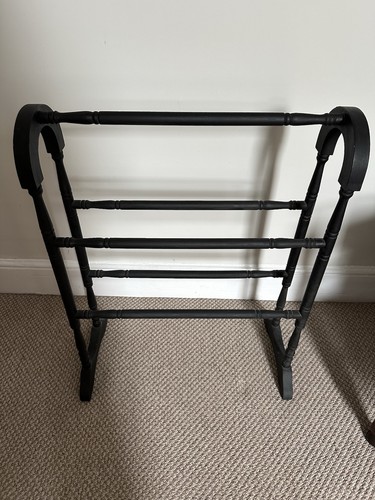 Vintage wooden towel rail