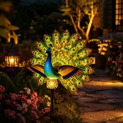 Auto solar peacock - auto-on,