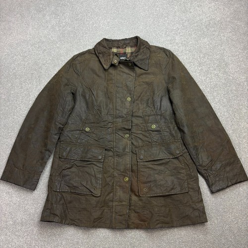 Wax jacket womens medium green - wax,