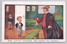 c1912 Comic School Cane Corporal Punishment Things We Bare Nipper Series 980