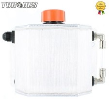 Torques 1 Litre Capacity AN-8 -8AN Oil Breather Catch Tank Can Brushed Aluminium