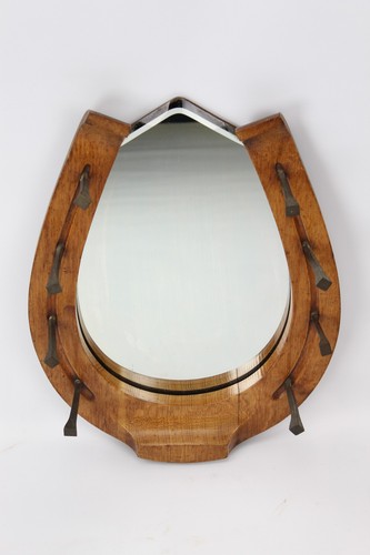 Victorian oak horseshoe hall - oak,