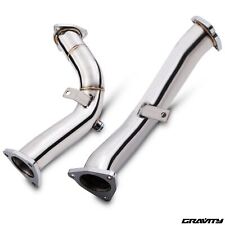STAINLESS EXHAUST PRIMARY DECAT DOWNPIPES PIPE FOR AUDI S4 B8 3.0 TFSI 13-17