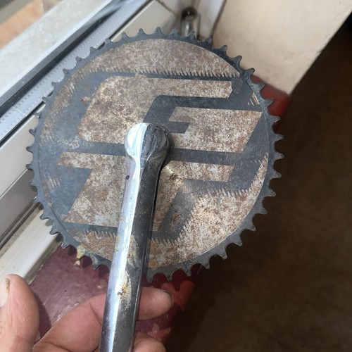 Old school bmx chainring - school,